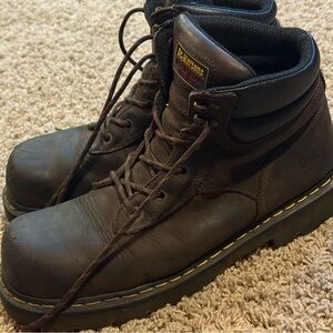 Dr. Martens Dark Brown Leather Boots